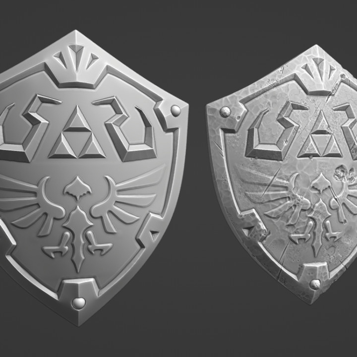 3D Printable Hylian Shield Magnet by Rebek Pew!