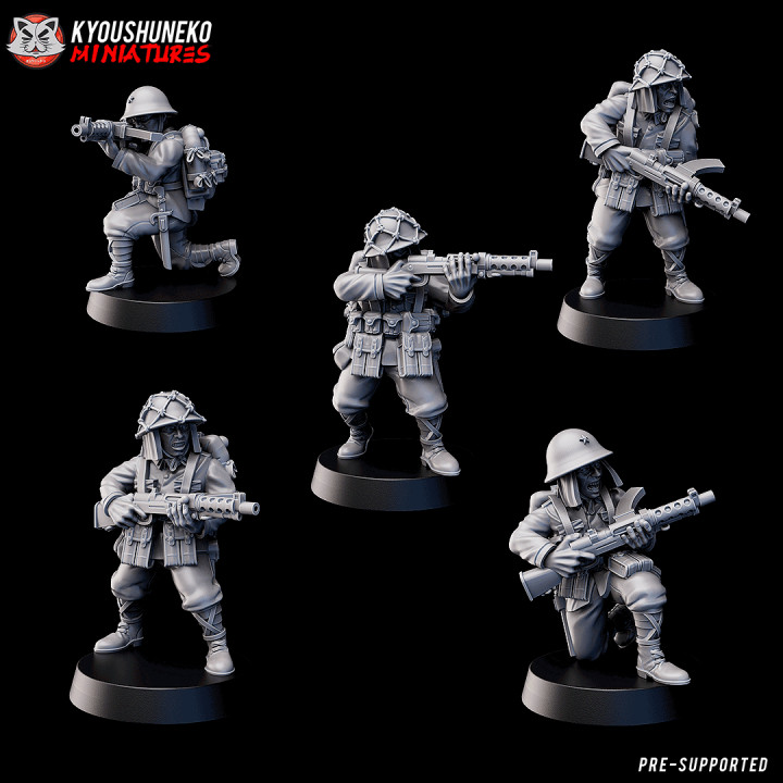 Japanese SMG Infantry ww2