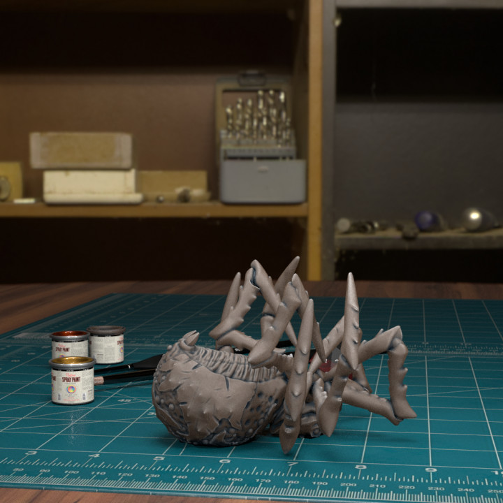 Dead Giant Spider 01 [Pre-Supported] image