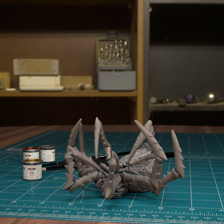 Dead Giant Spider 01 [Pre-Supported] image
