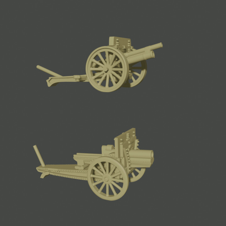 6-15mm Russian Great War Artillery: Putilov M1900 & M1910 Howitzer WWI-RU-2 image