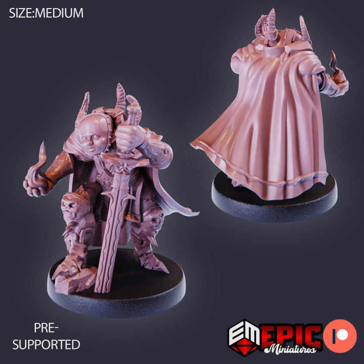 3D Printable Legion Devil Set / Hell Warrior / Demon Spawn