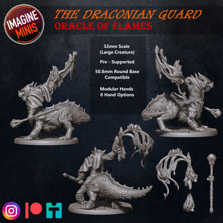 The Draconian Guard - Draconic Centaur - Oracle Of Flames image