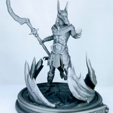 Picture of print of Seth, God of Chaos Diorama (Pre-supported)