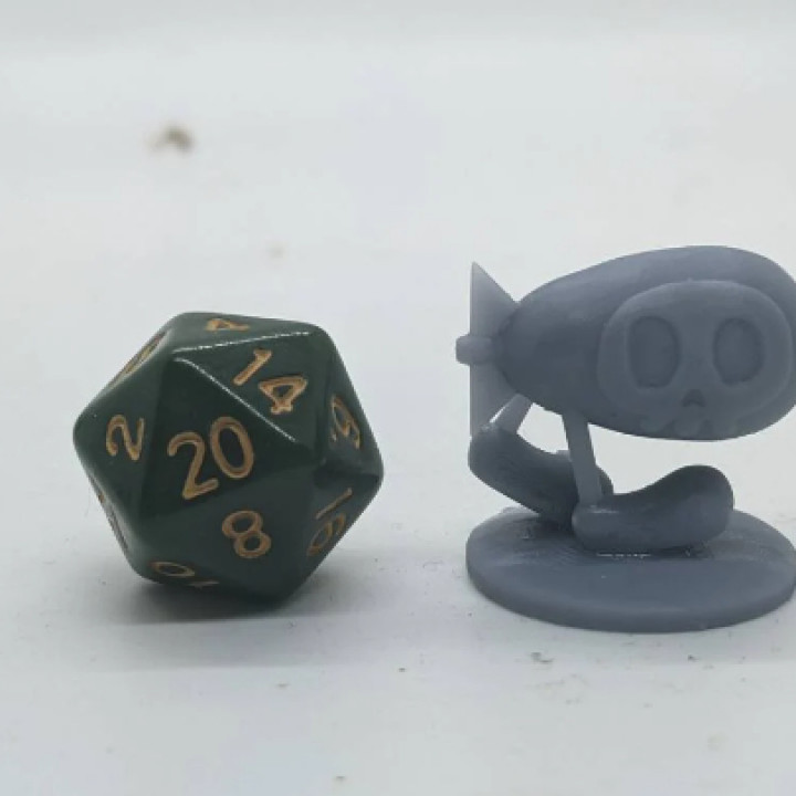 Kirby inspired, Bomber, Tabletop DnD miniature image