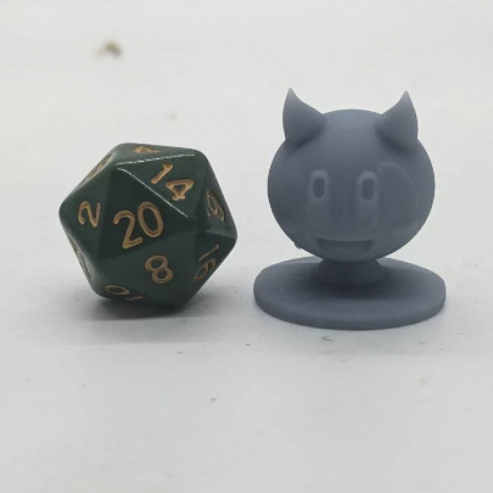 Kirby inspired, Scarfy, Tabletop DnD miniature image