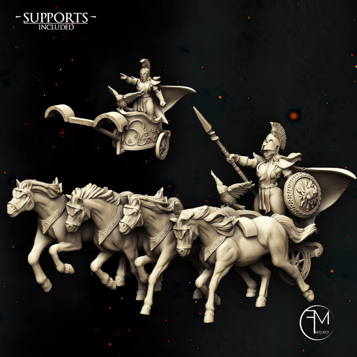 Athena Chariot - Spartan Warriors image