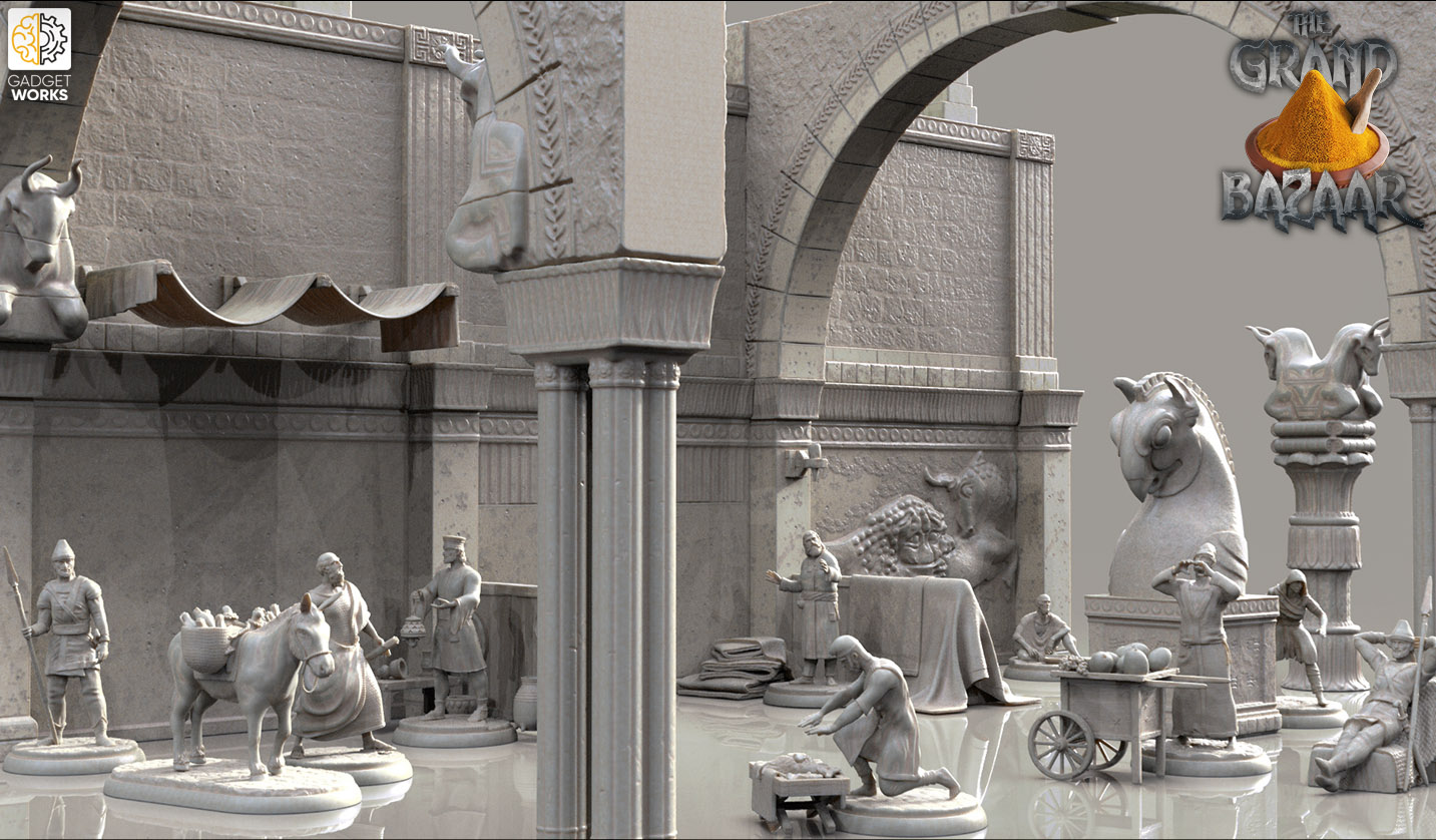 Ancient civilization inspired 3D model