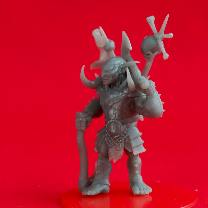 3D Printable Goblin Warchief - Book Of Beasts - Tabletop Miniatures ...