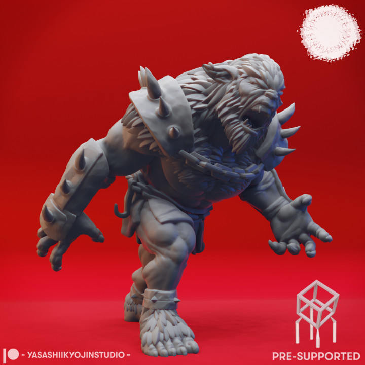Screaming Bugbear - Book of Beasts - Tabletop Miniatures (Pre-Supported) image