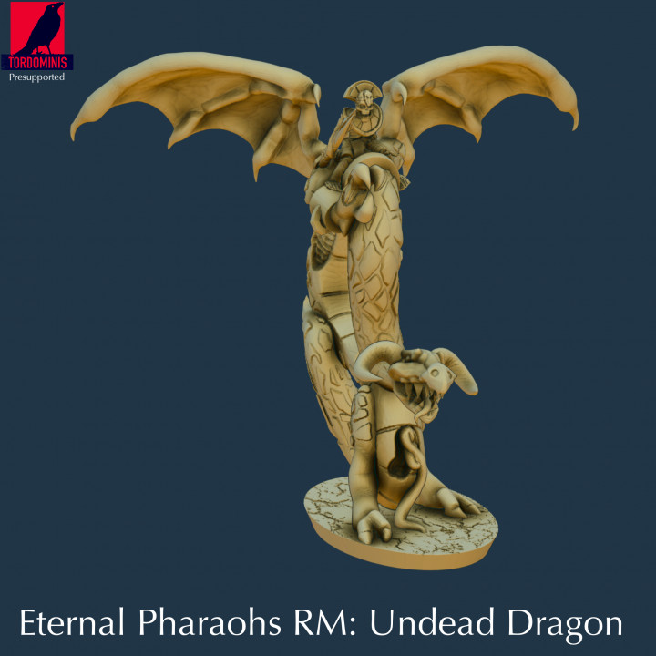 Eternal Pharaohs Remaster: Undead dragon with priest image