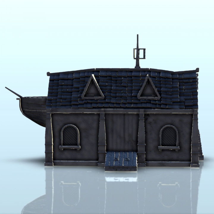 Harbour office with accessories (3) - Pirate Jungle Island Beach Piracy Caribbean Medieval terrain image