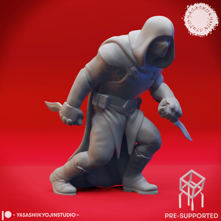 Sneaking Bandit - Tabletop Miniature (Pre-Supported) image