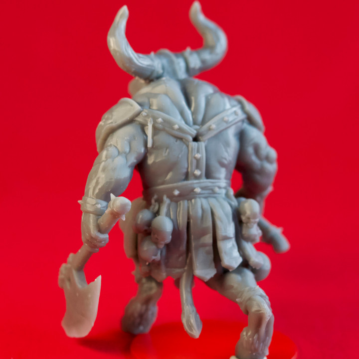 Minotaur Warchief - Book of Beasts - Tabletop Miniature (Pre-Supported) image