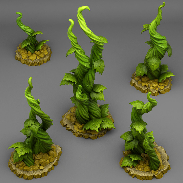 3D Printable JACK'S BEANSTALK 2 by Fantastic Plants And Rocks