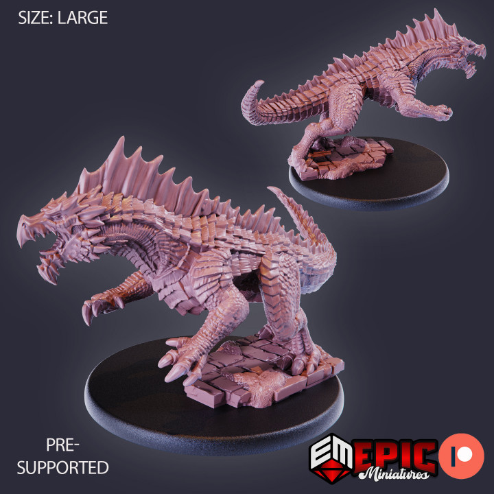 3D Printable Green Guard Drake Attacking / Legendary Dragon / Mountain