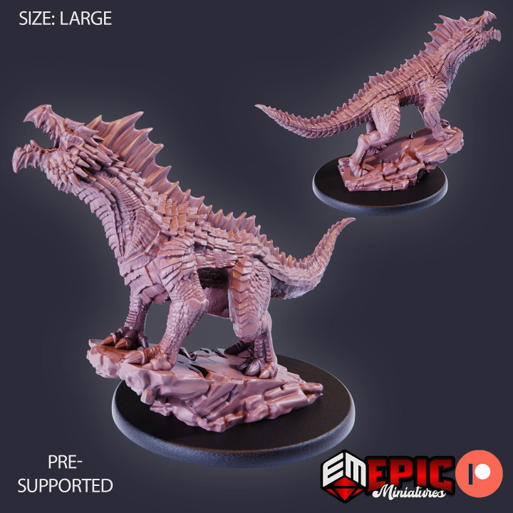 3D Printable Green Guard Drake Set / Legendary Dragon / Mountain