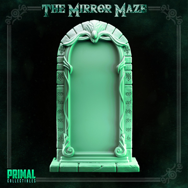 Porticullis and mirror - THE MIRROR MAZE - MASTERS OF DUNGEONS QUEST image