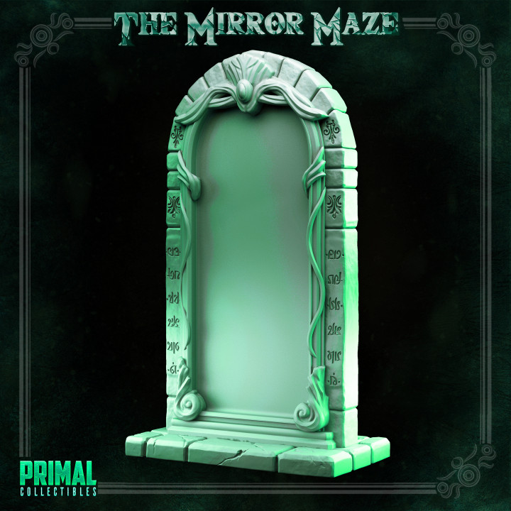 Porticullis and mirror - THE MIRROR MAZE - MASTERS OF DUNGEONS QUEST image