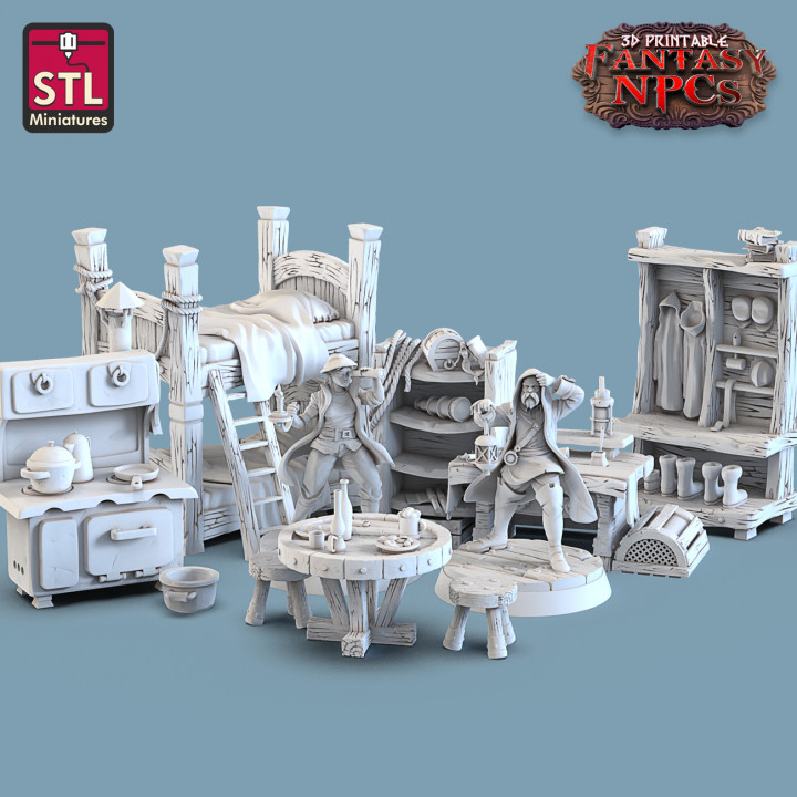 Fantasy NPCs - Lighthouse Keeper Set