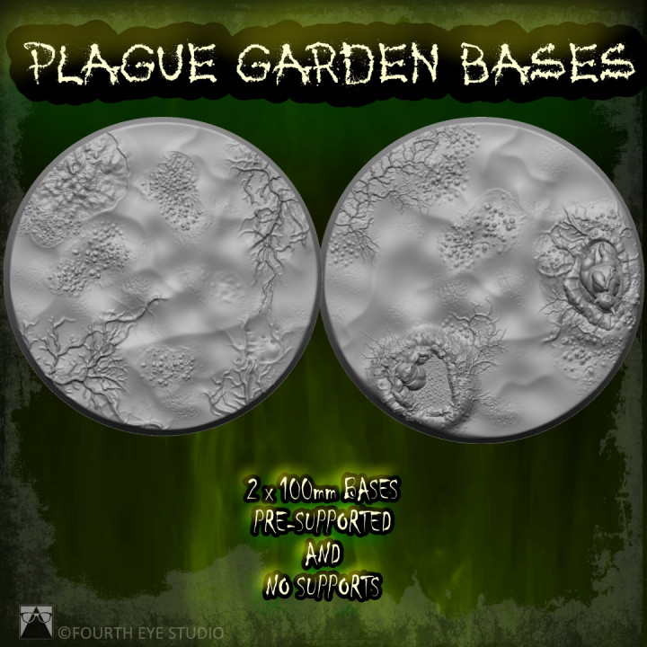 Plague Garden Bases 100mm image