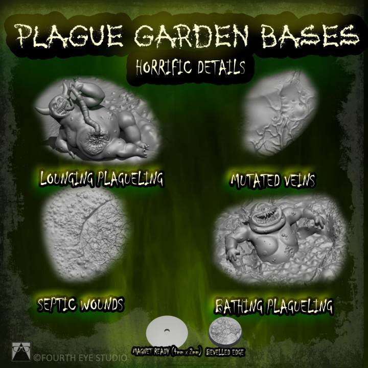 Plague Garden Bases 100mm image