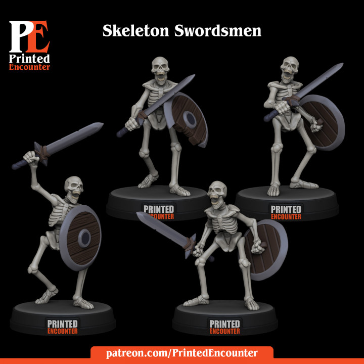 Skeleton Swordsmen Bare image