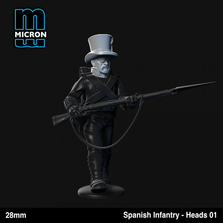 Spanish Infantry - Heads Set 01 image