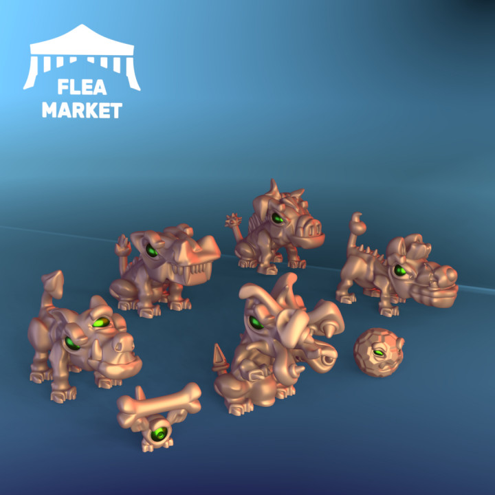 Chibi Hellhounds