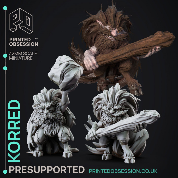 Korred - Fay Creatures - PRESUPPORTED - 32mm scale image