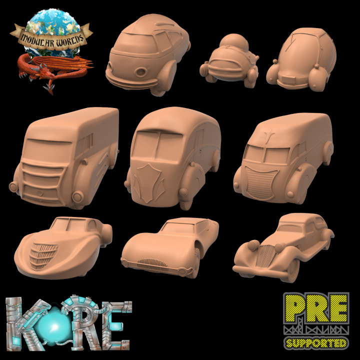 15mm Cars Of Future Past x 9 image