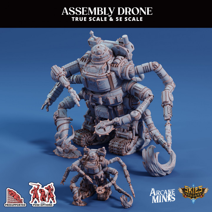 The Unassembly Line - A Sordane Stories 5e Adventure & STLs image