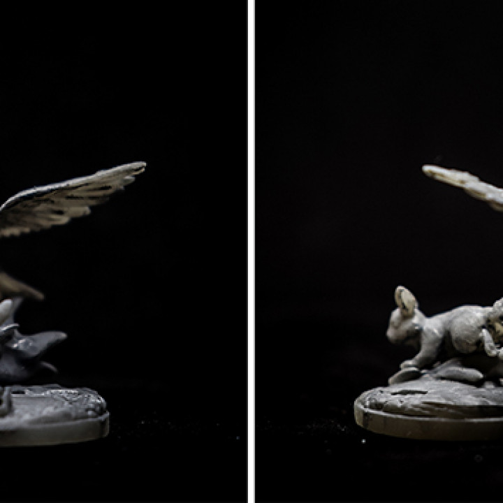 Falcon on the Hunt - 35mm mini diorama image