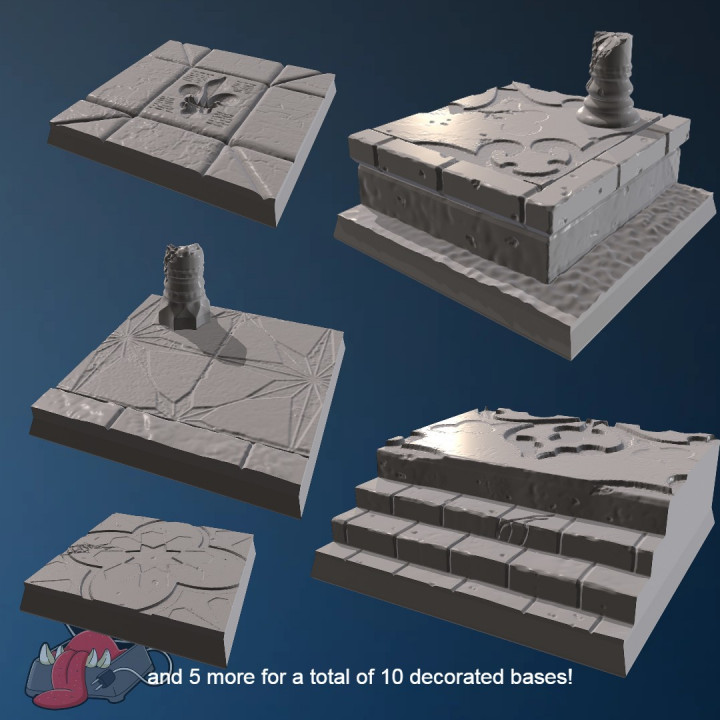 10 square gothic ruins bases image