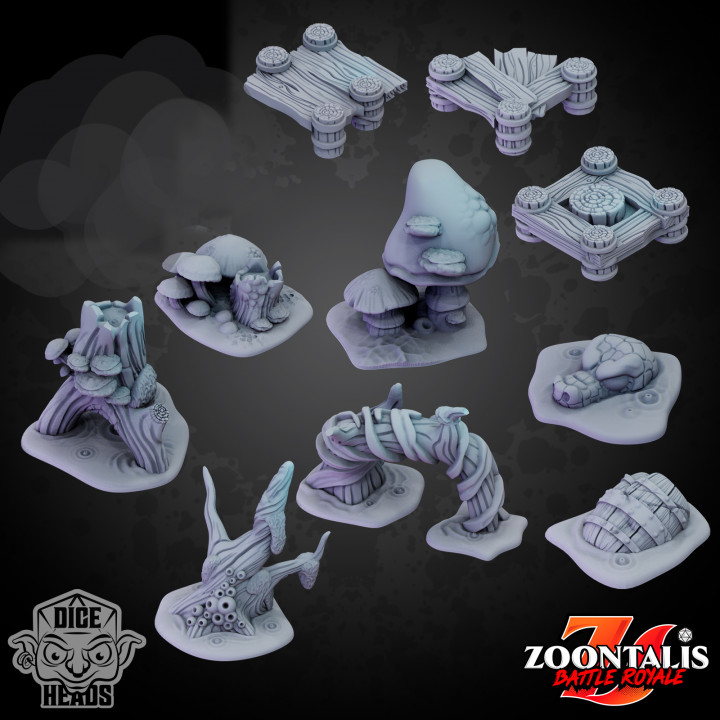 Swamp Scatter Terrain (pre-supported included)