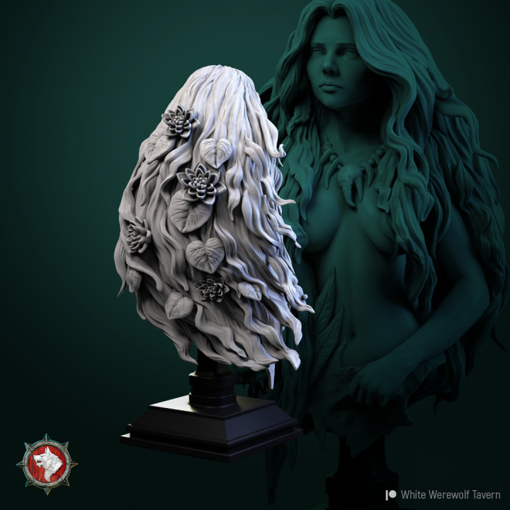 Greta Fish Scale bust pre-supported image