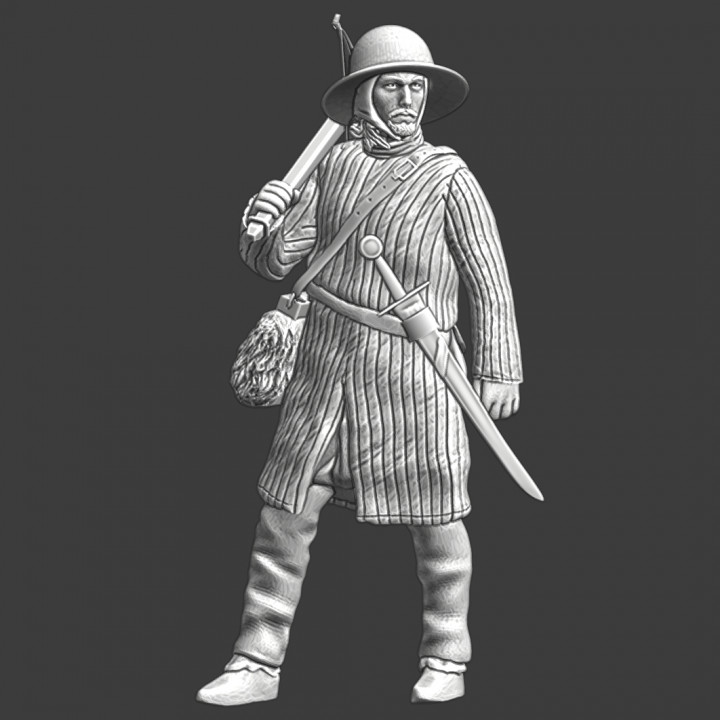 Medieval crossbowman - relaxing image