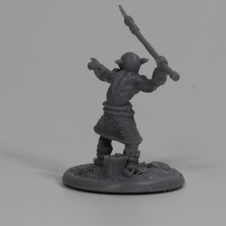 3D Printable Swamp Goblin Spear Thrower by Runeforge Studios