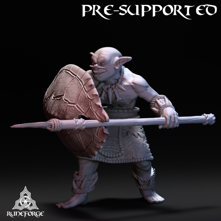 Swamp Goblin Spear and Shield image