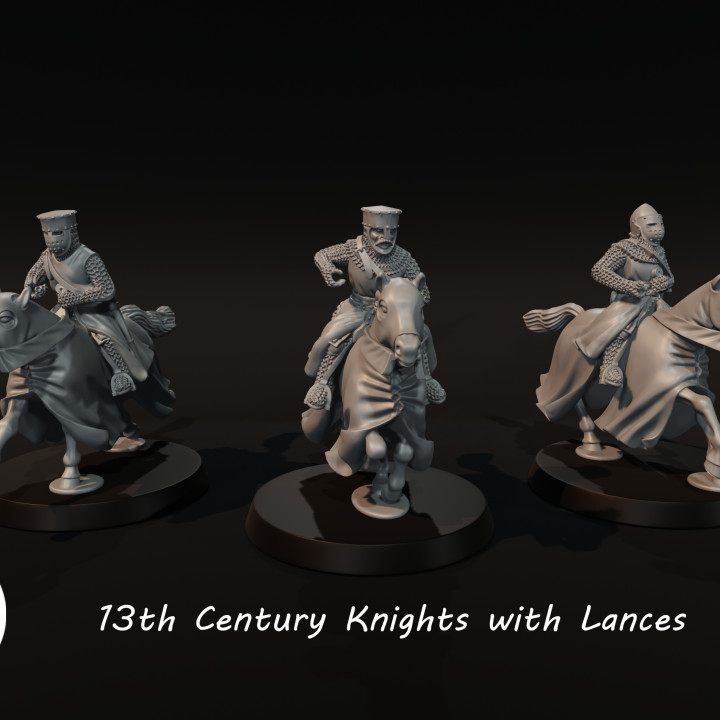 13th Century Knights with Lances image