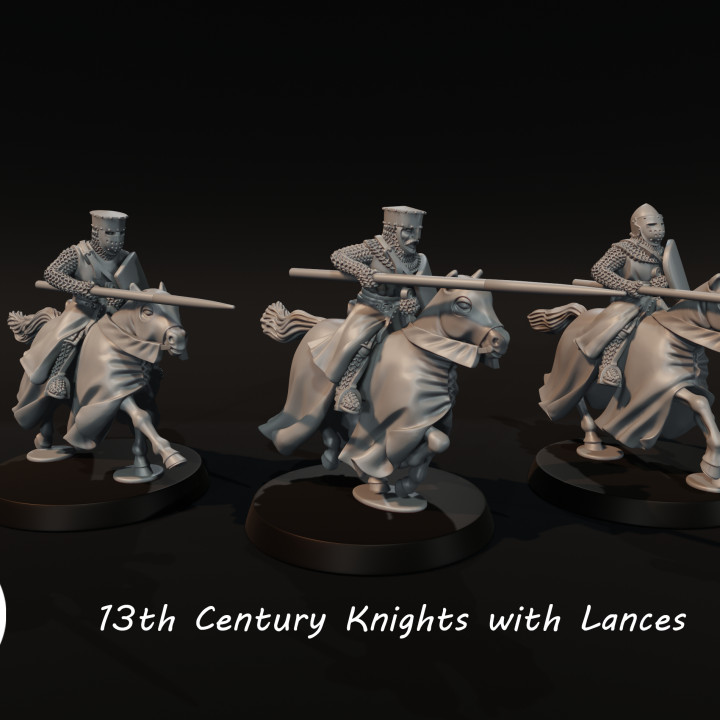 13th Century Knights with Lances image