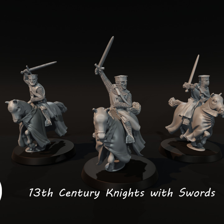 13th Century Knights with Swords