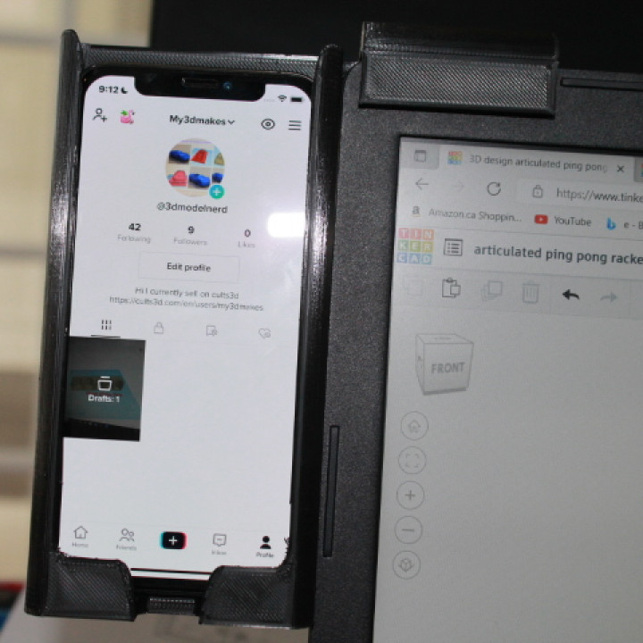 iphone x/xs phone mount on your laptop image