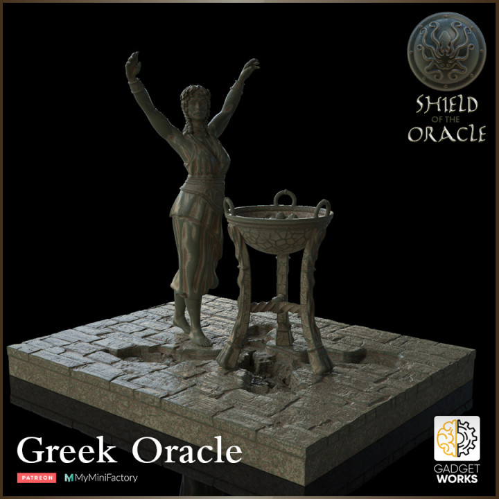 Greek Oracle with Brazier - Shield of the Oracle image