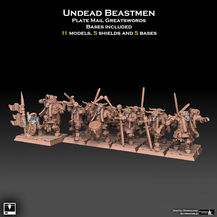 Undead Beastmen Plate Mail Greatswords image