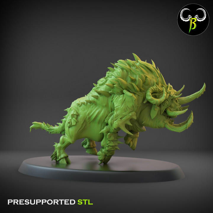 3D Printable Savage Warboars SetB by ClayBeastCreation