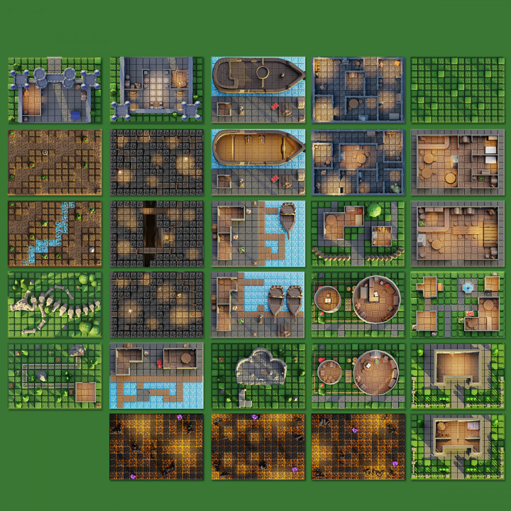 2D Maps for Adventures of Aros image