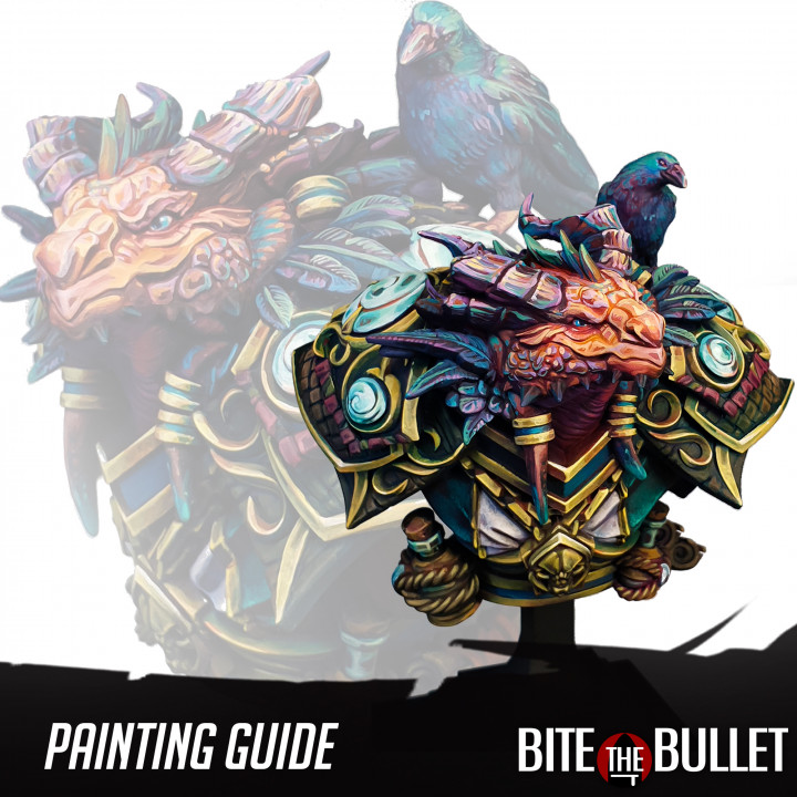 [PDF Only] (Bust Painting Guide) Drayax, the Dragonborn Warlock image