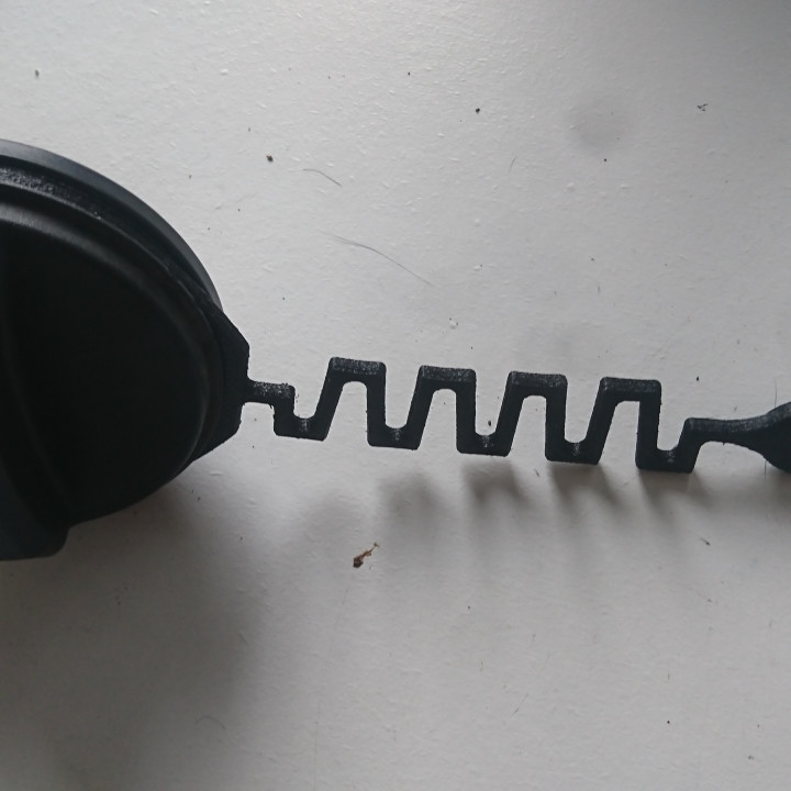 3D Printable Ford Fiesta Mk5 Fuel cap strap by FM models