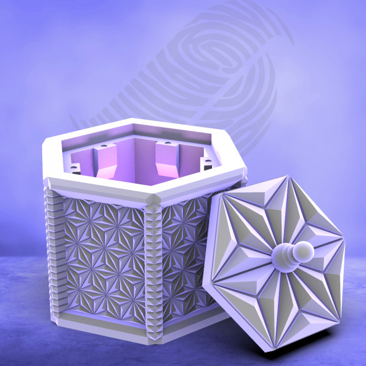 Asanoha Star Dice Box image